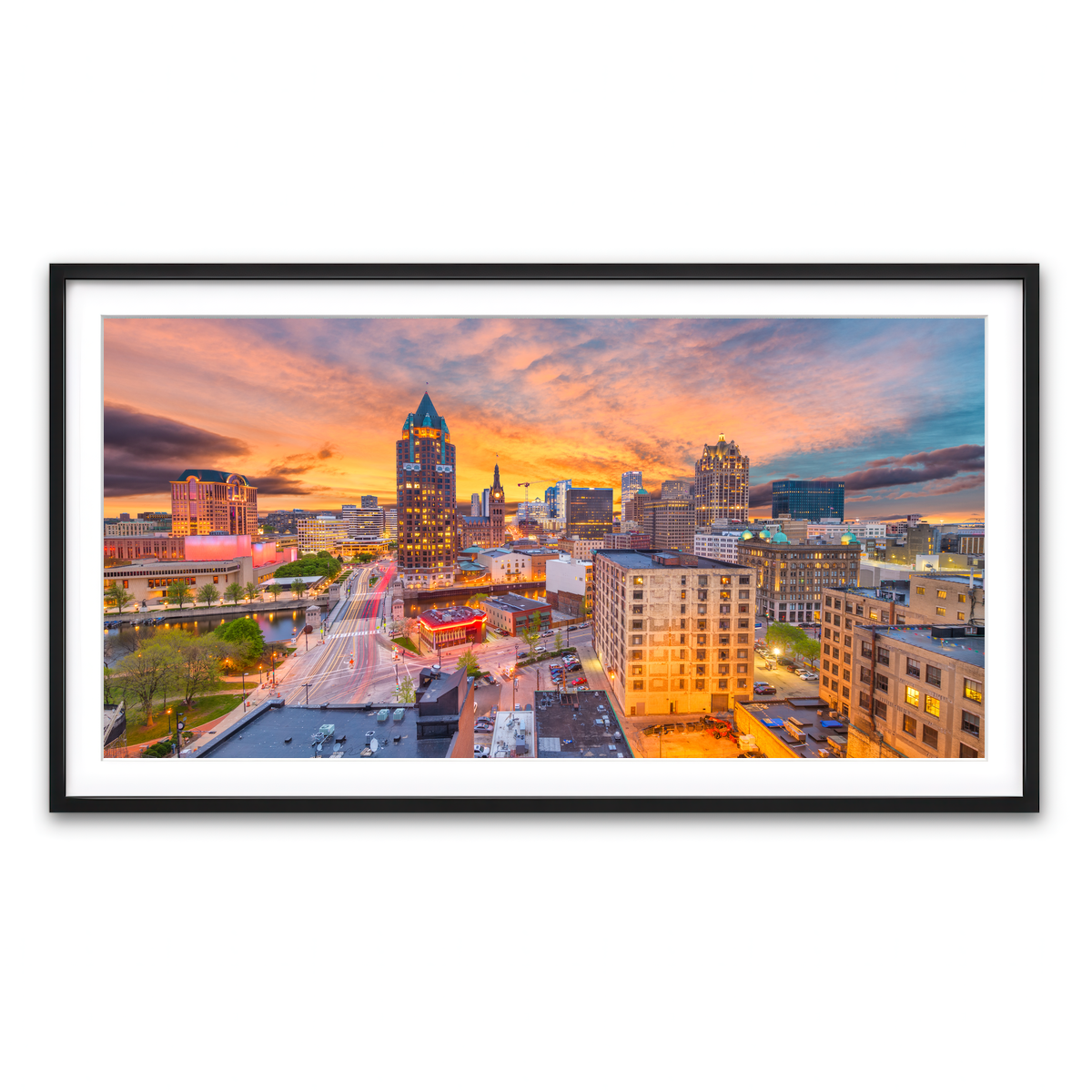 Framed Print 2x1 Black