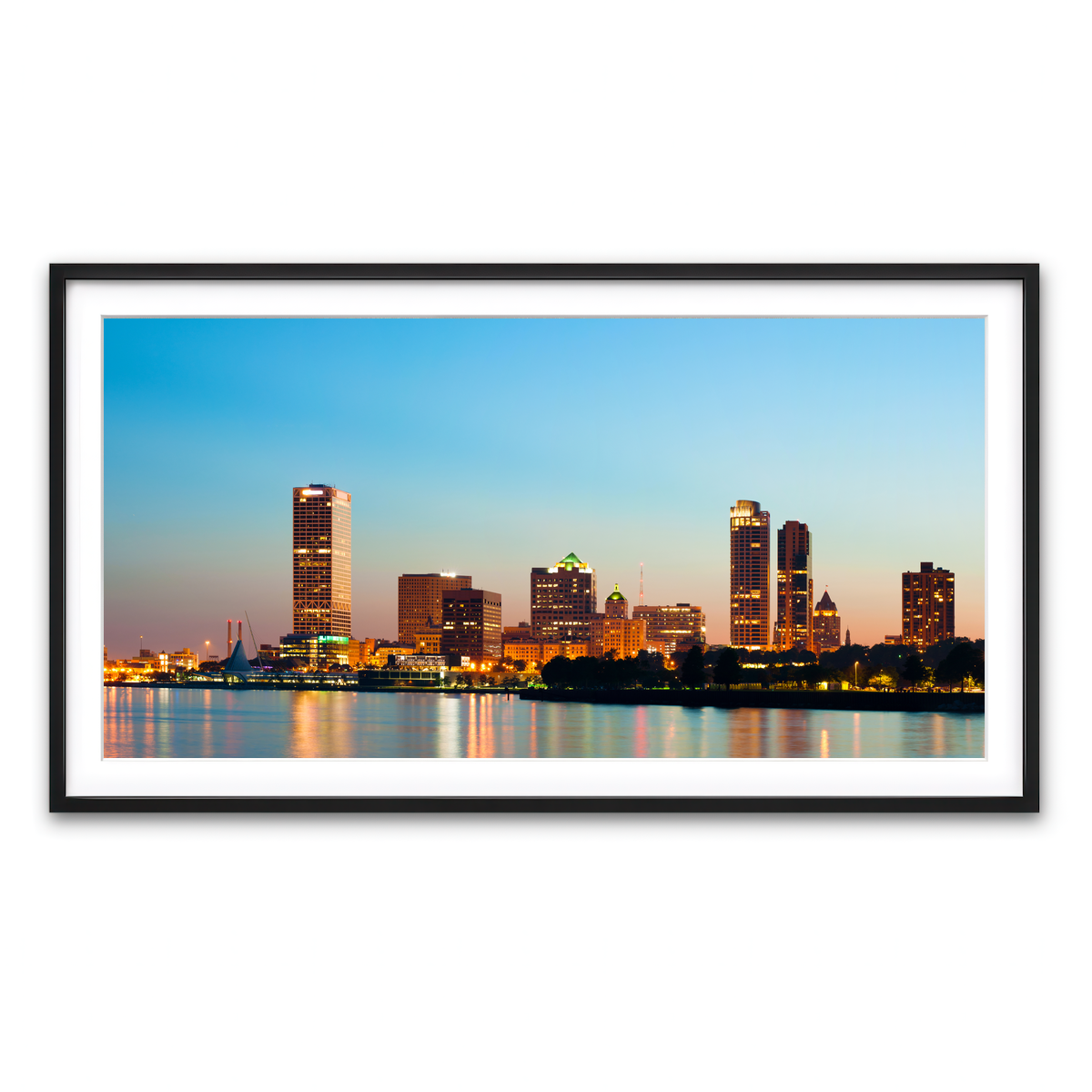 Framed Print 2x1 Black