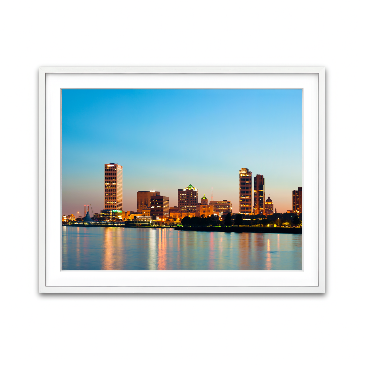 Framed Print 4x3 White