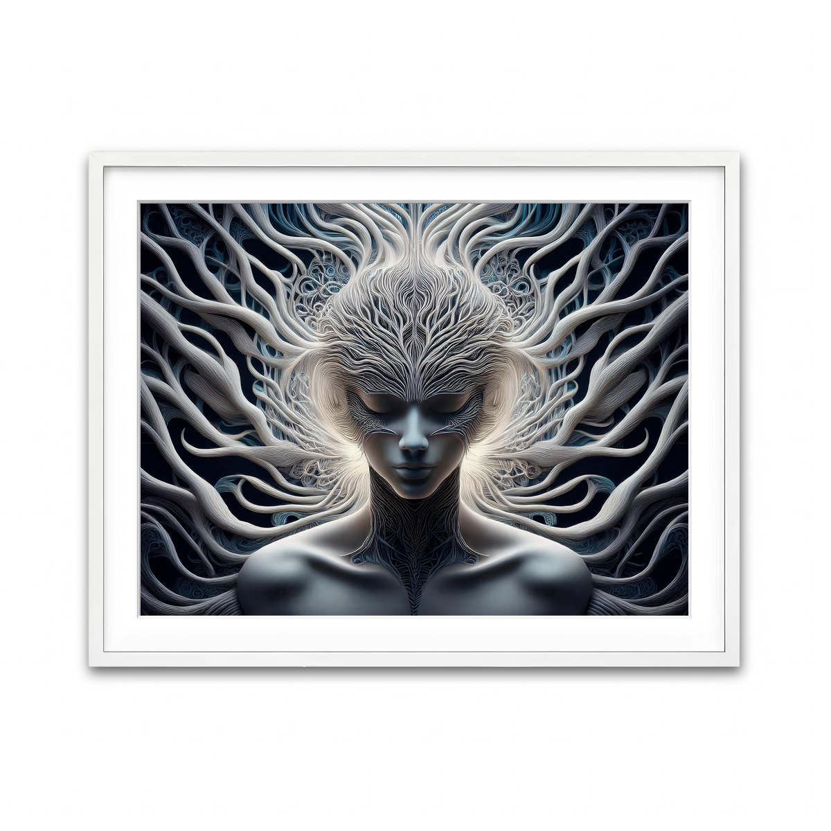 Framed Print 4x3 White