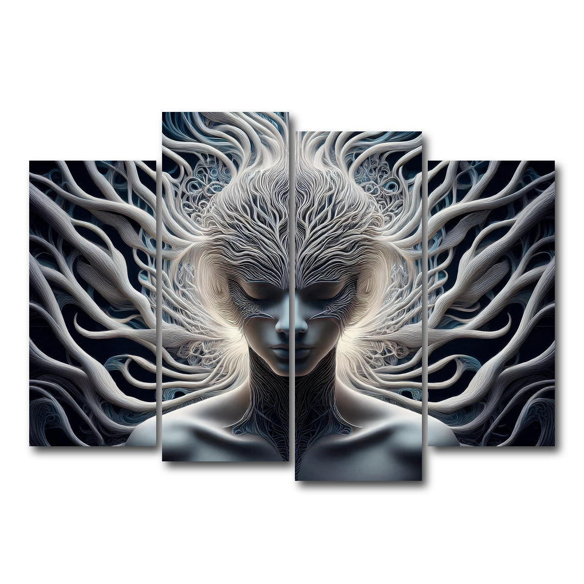 AUTO-MOCKUP WHITE | Mind Control | 4 Piece | Gallery Wrap Canvas | group=4_normal