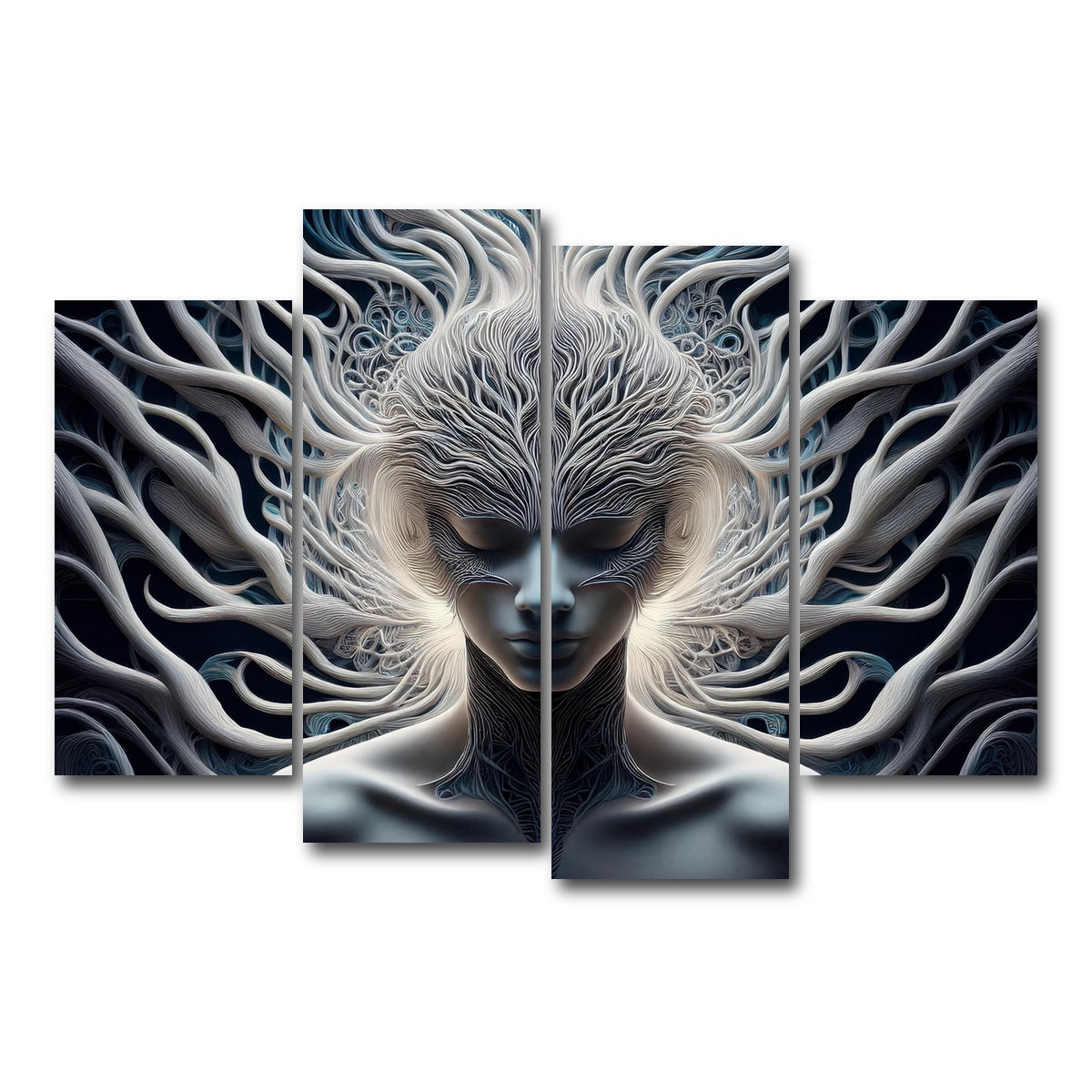 AUTO-MOCKUP WHITE | Mind Control | 4 Piece | Gallery Wrap Canvas | group=4_short