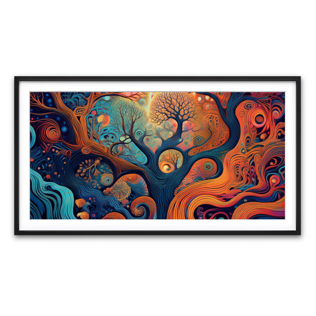 Framed Print 2x1 Black