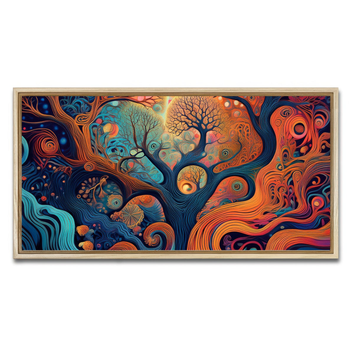 AUTO-MOCKUP WHITE | Mind Jungle | 1 Piece | Natural Framed Canvas | group=2x1