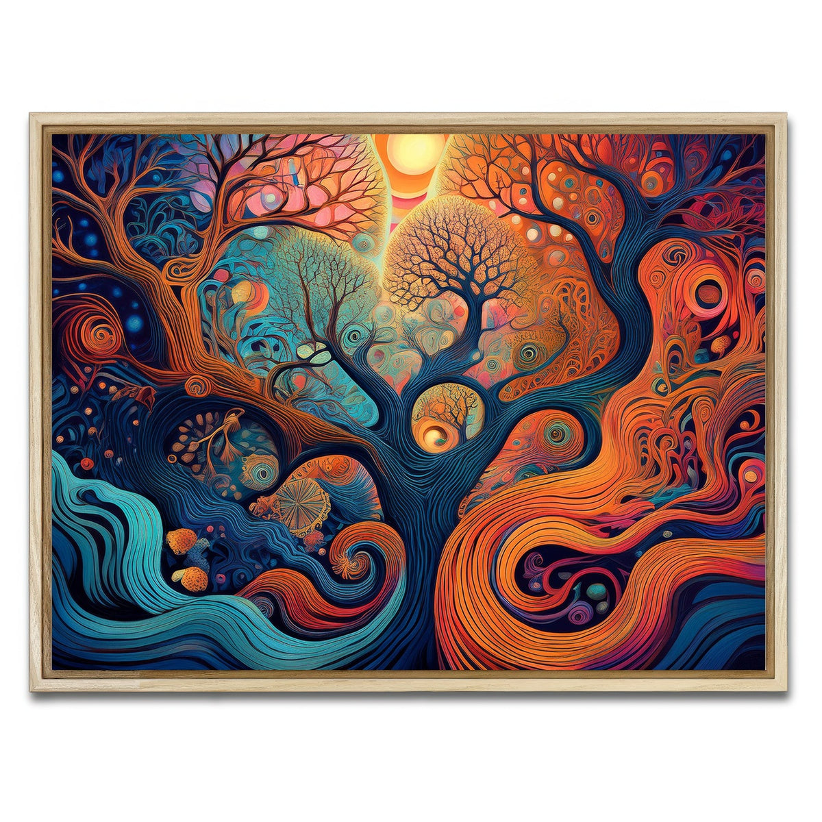 AUTO-MOCKUP WHITE | Mind Jungle | 1 Piece | Natural Framed Canvas | group=4x3