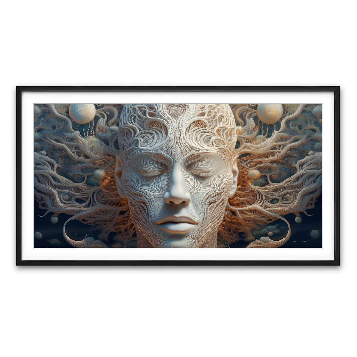 Framed Print 2x1 Black
