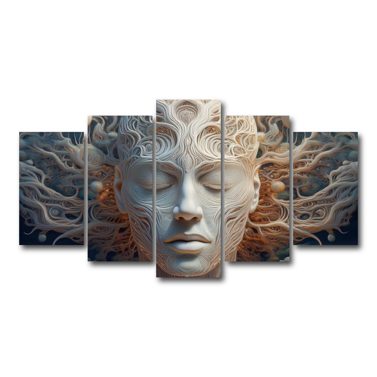 AUTO-MOCKUP WHITE | Mind Power | 5 Piece | Gallery Wrap Canvas | group=5_normal