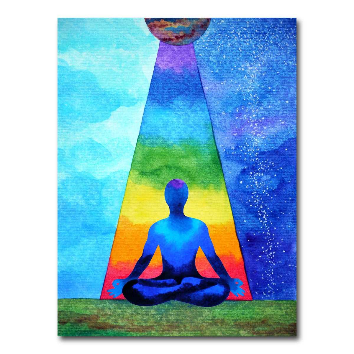 AUTO-MOCKUP WHITE | Mind power chakra | 1 Piece | Gallery Wrap Canvas | group=3x4