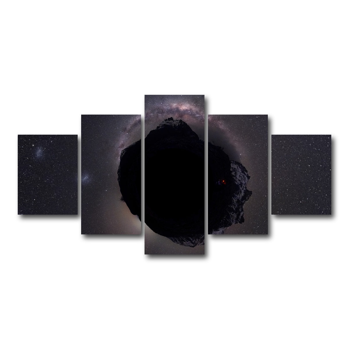 AUTO-MOCKUP WHITE | Mini Astro World | 5 Piece | Gallery Wrap Canvas | group=5_short