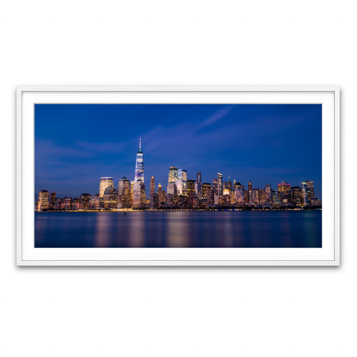 Framed Print 2x1 White