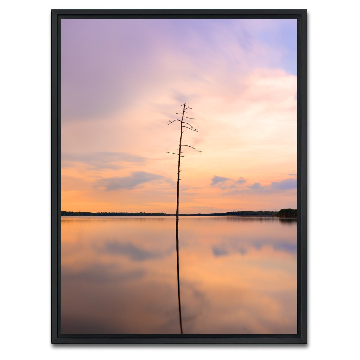 AUTO-MOCKUP WHITE | Minimal Mirror | 1 Piece | Black Framed Canvas | group=3x4