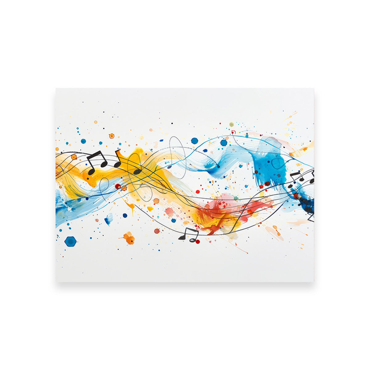Minimalist Musical Notes Wall Art