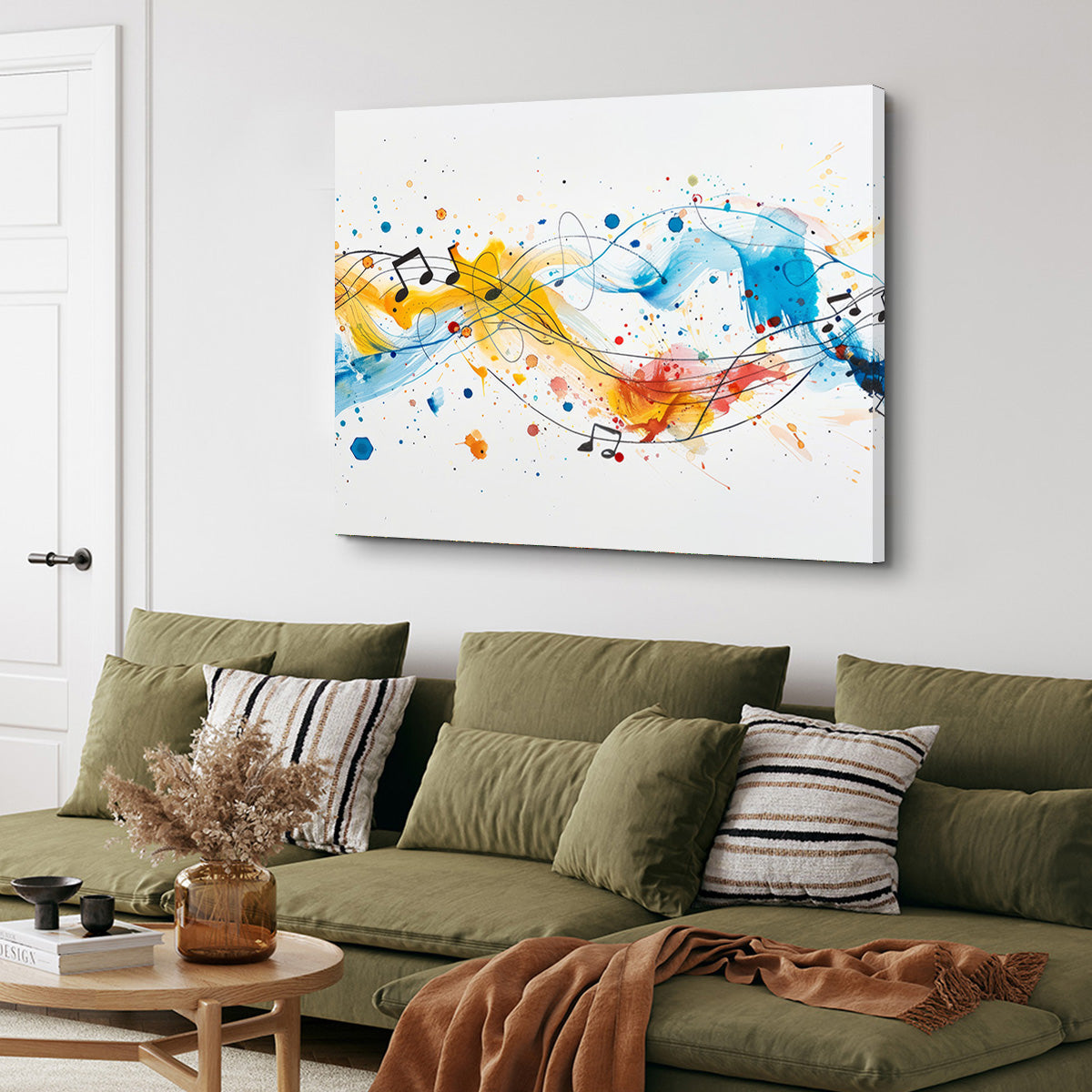 Minimalist Musical Notes Wall Art
