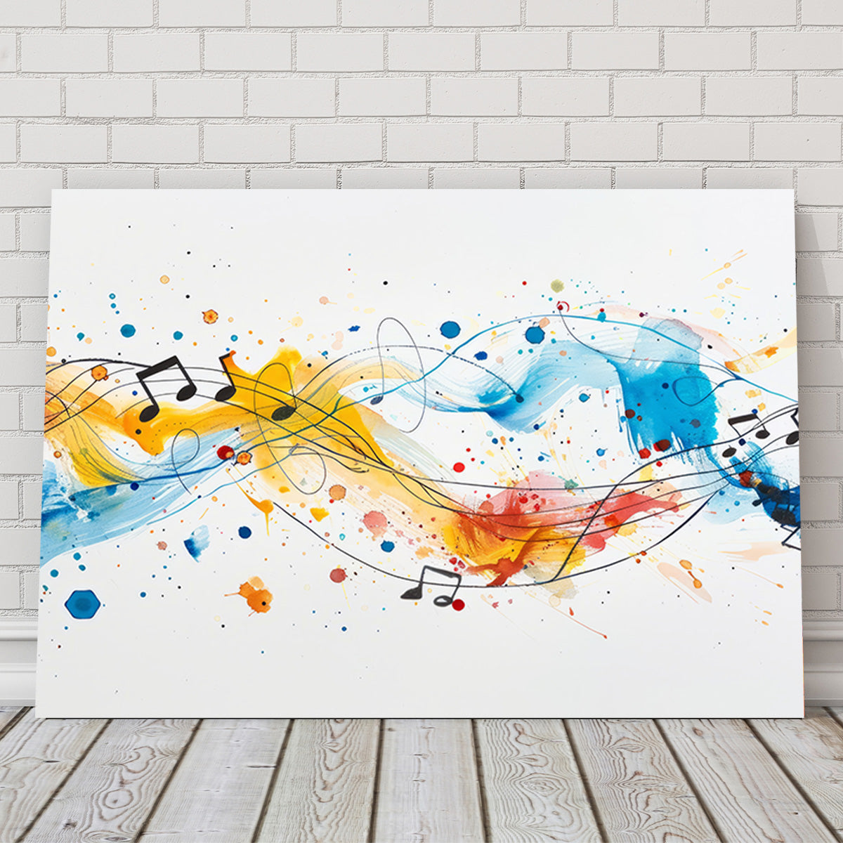 Minimalist Musical Notes Wall Art