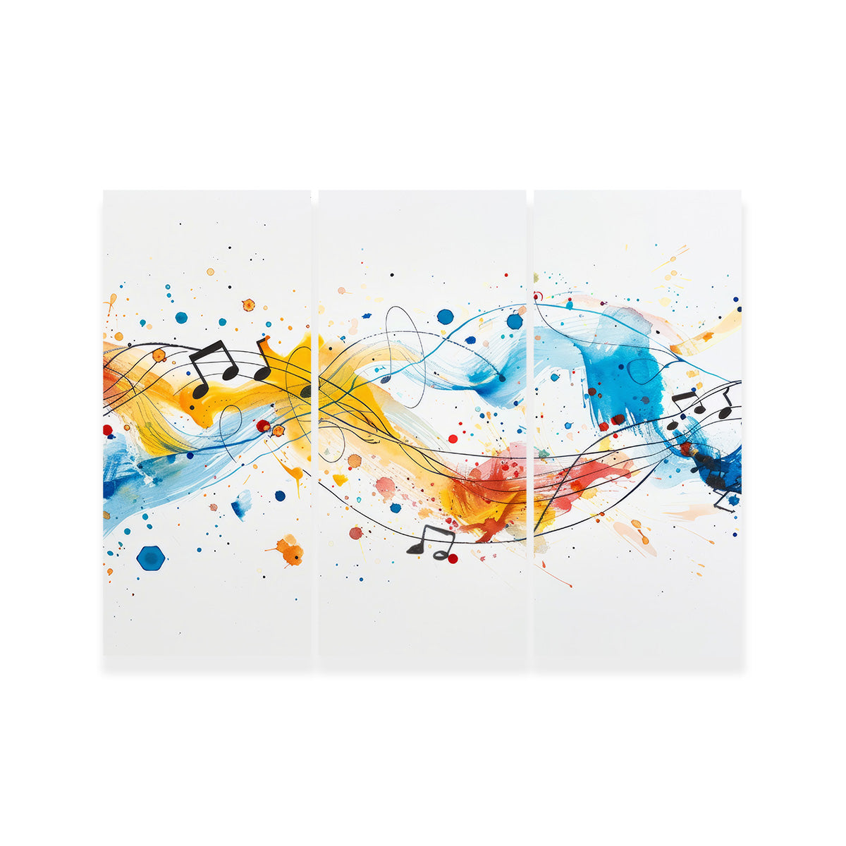 Minimalist Musical Notes Wall Art
