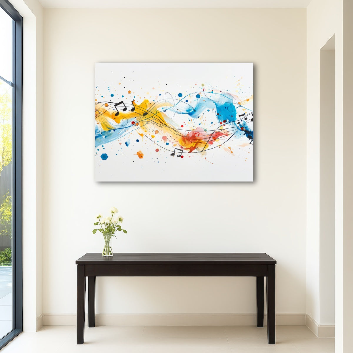 AUTO-MOCKUP ROOM | Minimalist Musical Notes