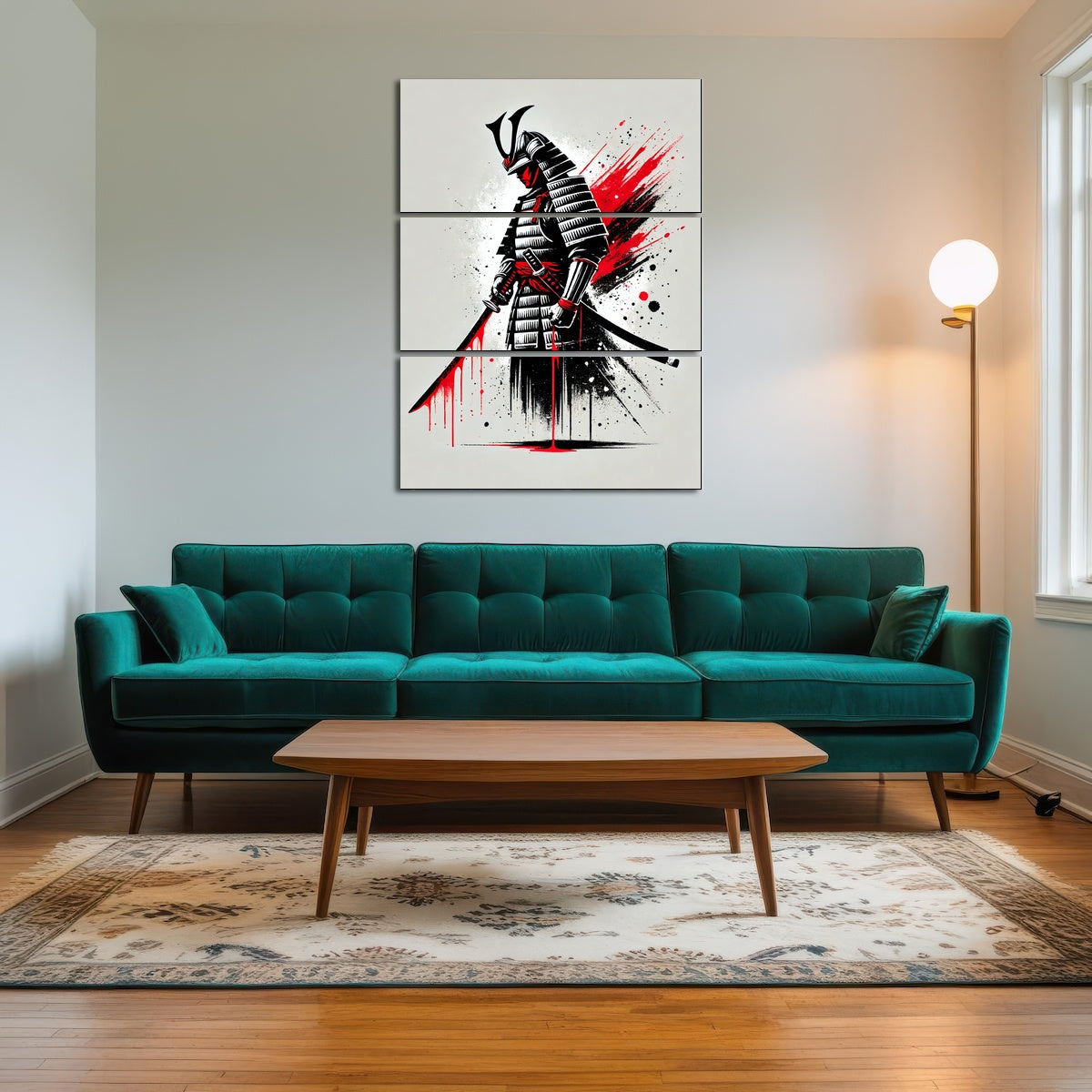 AUTO-MOCKUP ROOM | Minimalist Samurai Warrior