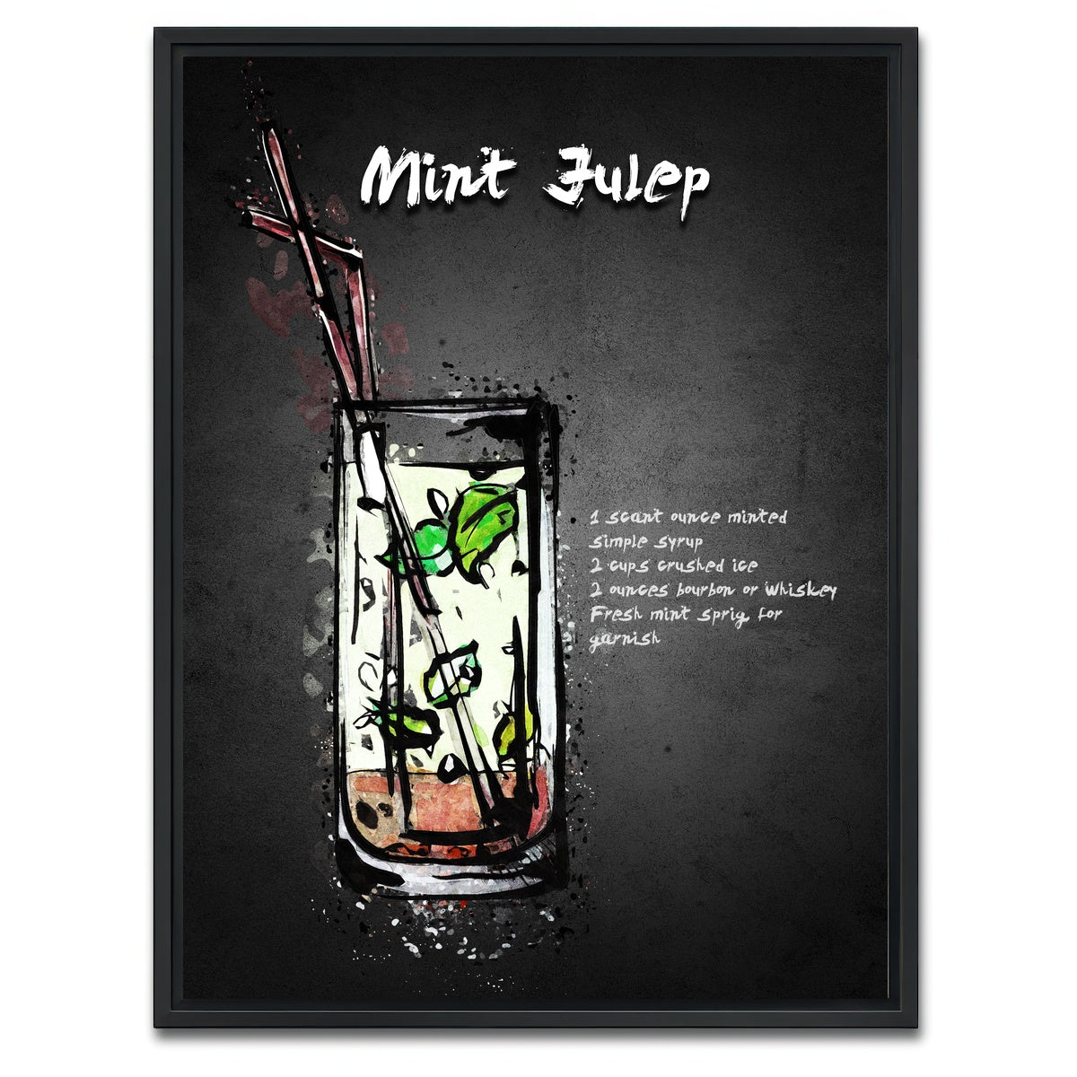AUTO-MOCKUP WHITE | Mint Julep | 1 Piece | Black Framed Canvas | group=3x4