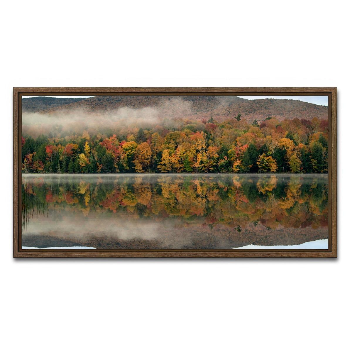 AUTO-MOCKUP WHITE | Mirror Mirror | 1 Piece | Walnut Framed Canvas | group=2x1