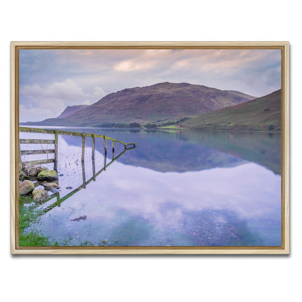 AUTO-MOCKUP WHITE | Mirrored Fence | 1 Piece | Natural Framed Canvas | group=4x3