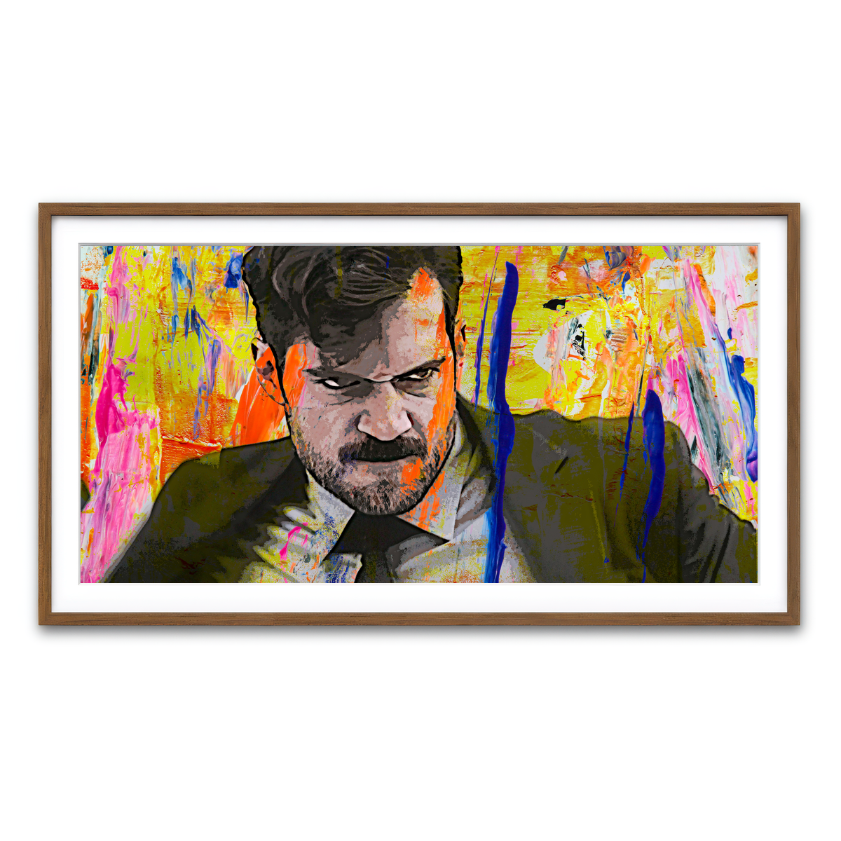 Framed Print 2x1 Walnut