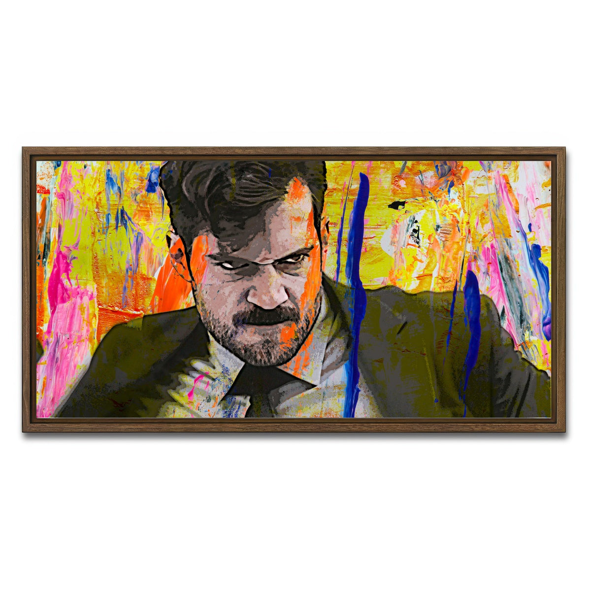 AUTO-MOCKUP WHITE | Mission Impossible Fallout - Cavill | 1 Piece | Walnut Framed Canvas | group=2x1