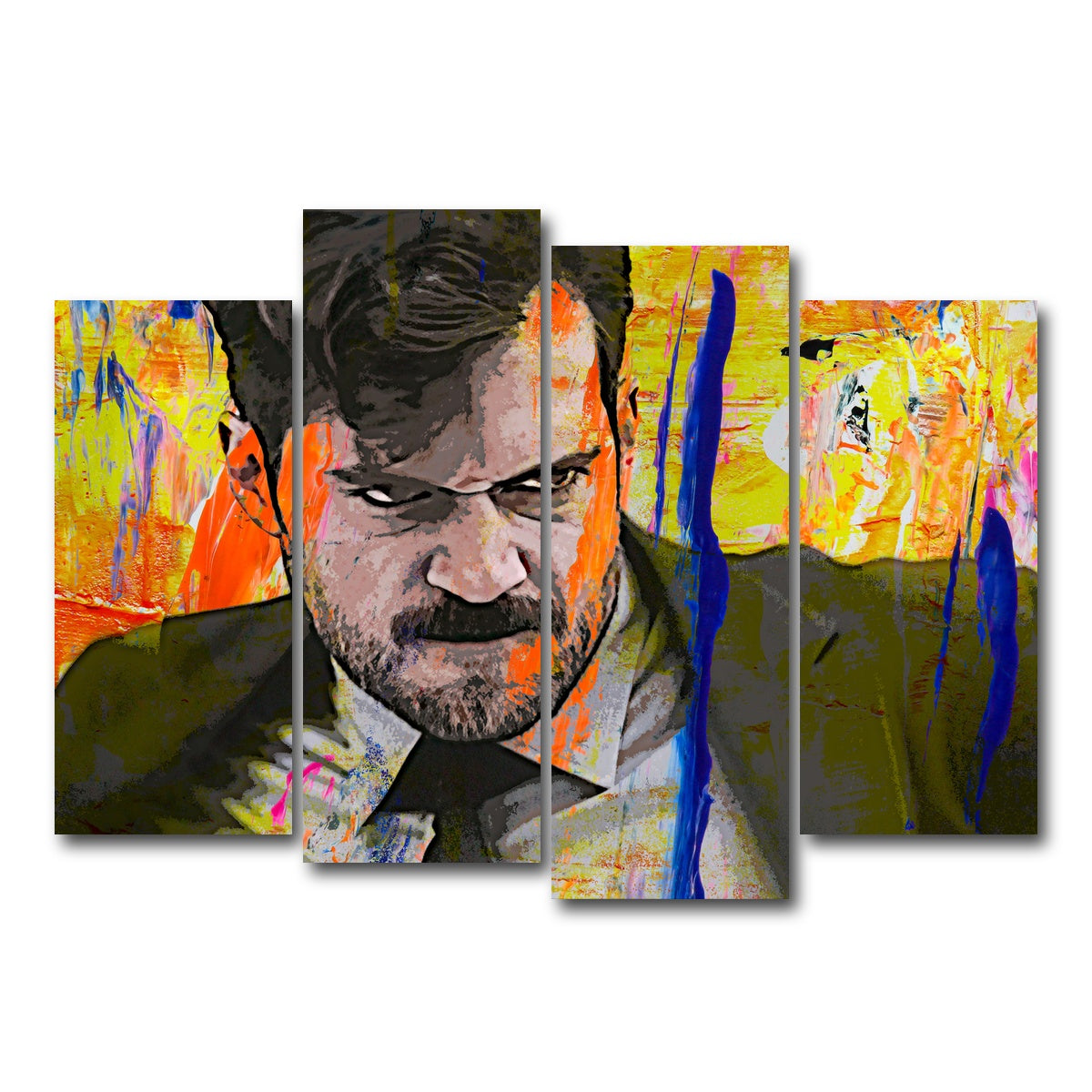 AUTO-MOCKUP WHITE | Mission Impossible Fallout - Cavill | 4 Piece | Gallery Wrap Canvas | group=4_normal