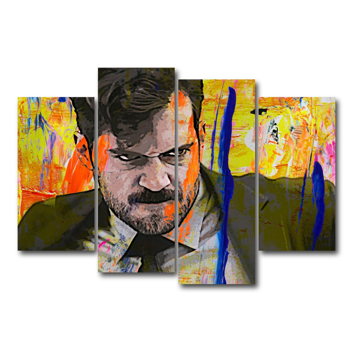 AUTO-MOCKUP WHITE | Mission Impossible Fallout - Cavill | 4 Piece | Gallery Wrap Canvas | group=4_short