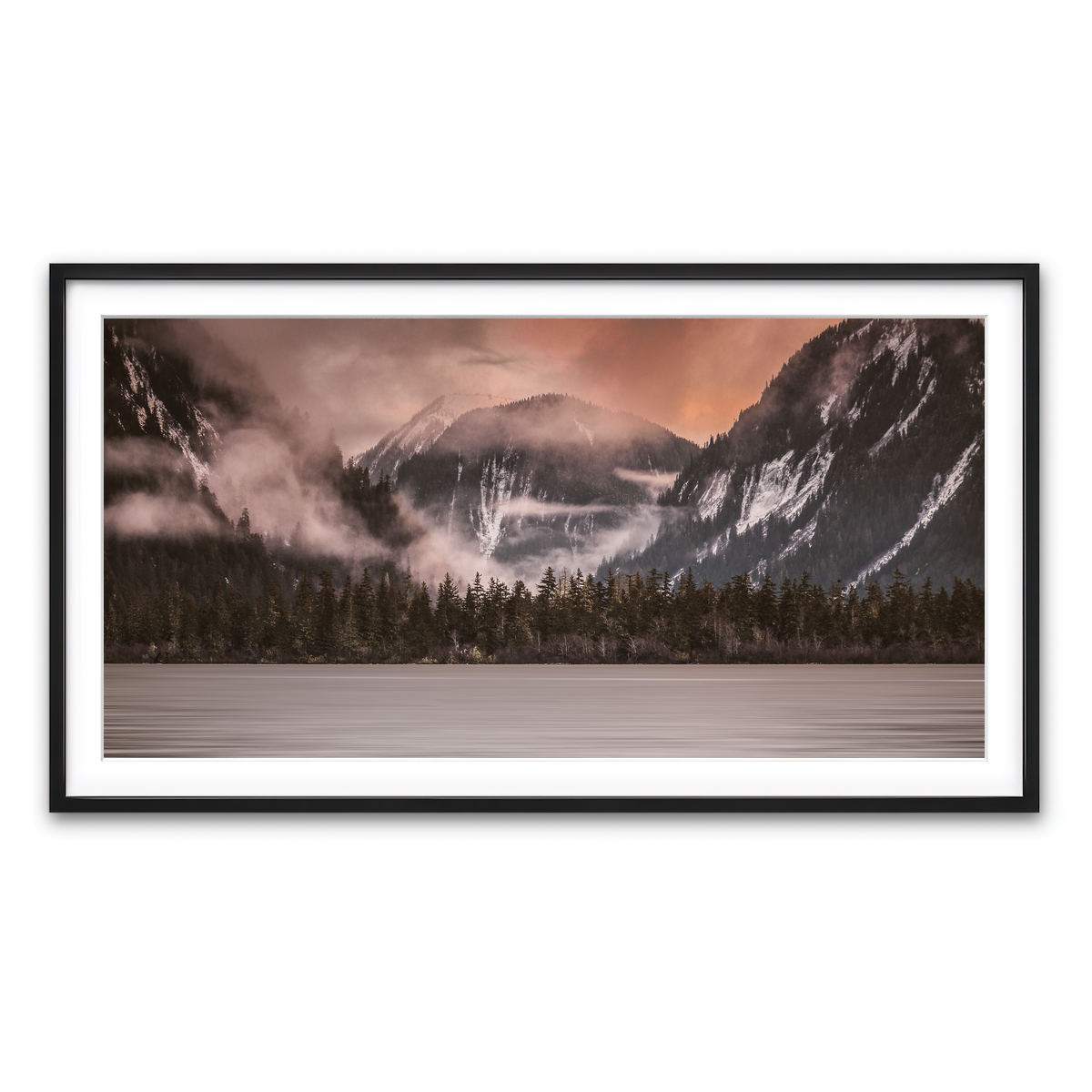 Framed Print 2x1 Black