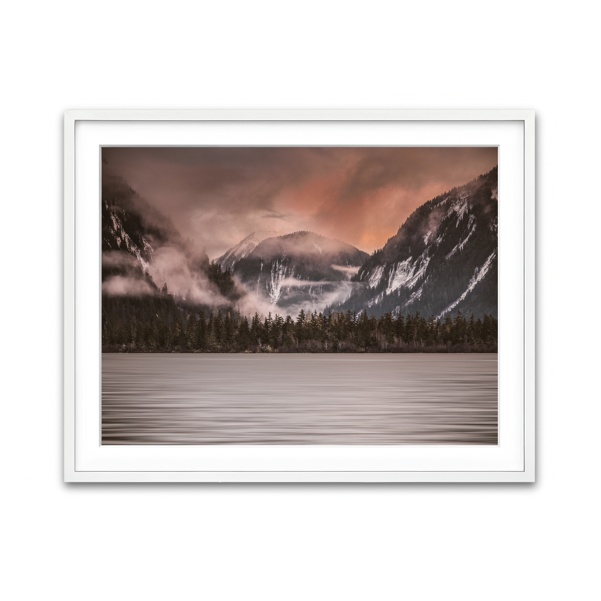 Framed Print 4x3 White