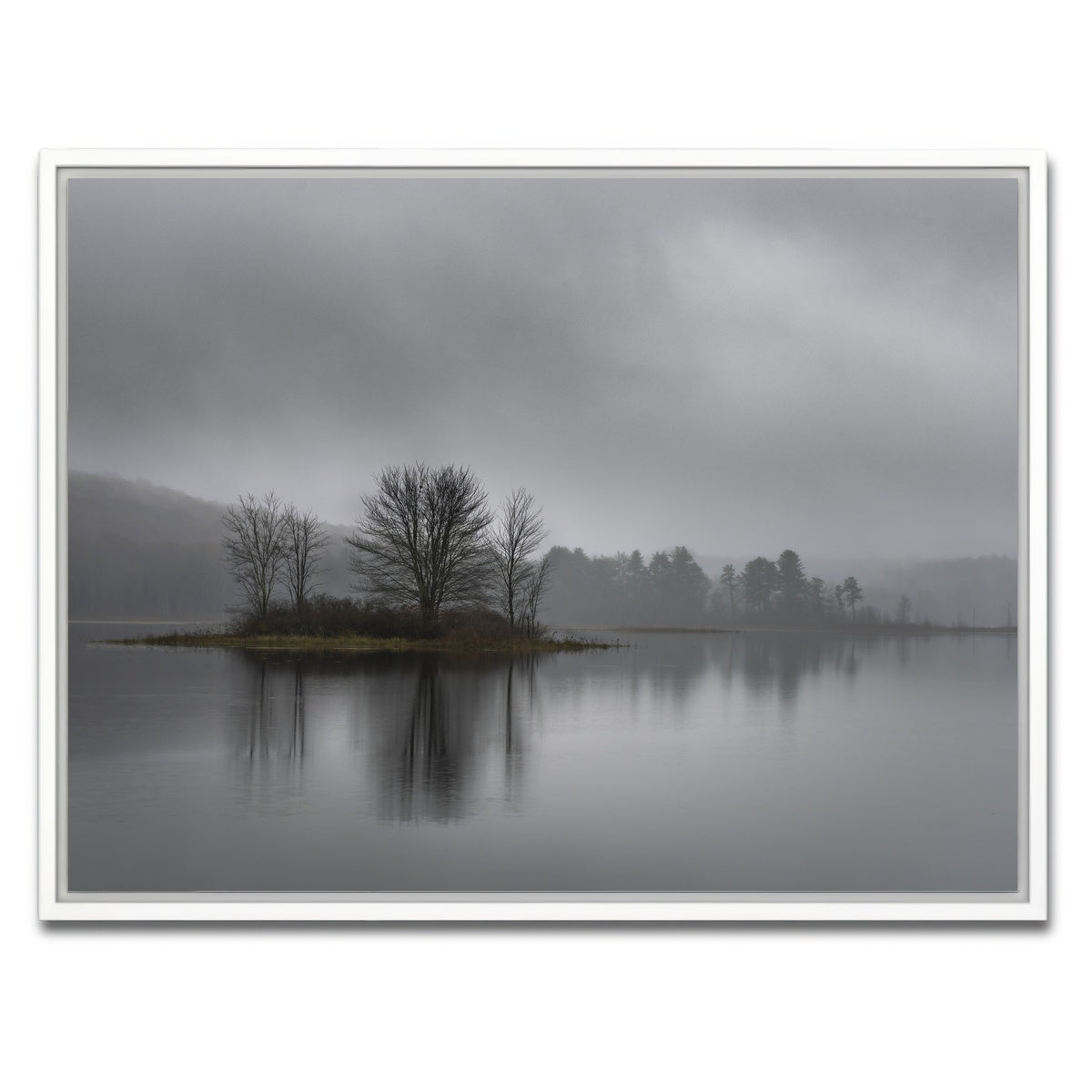 AUTO-MOCKUP WHITE | Misty Mornings | 1 Piece | White Framed Canvas | group=4x3