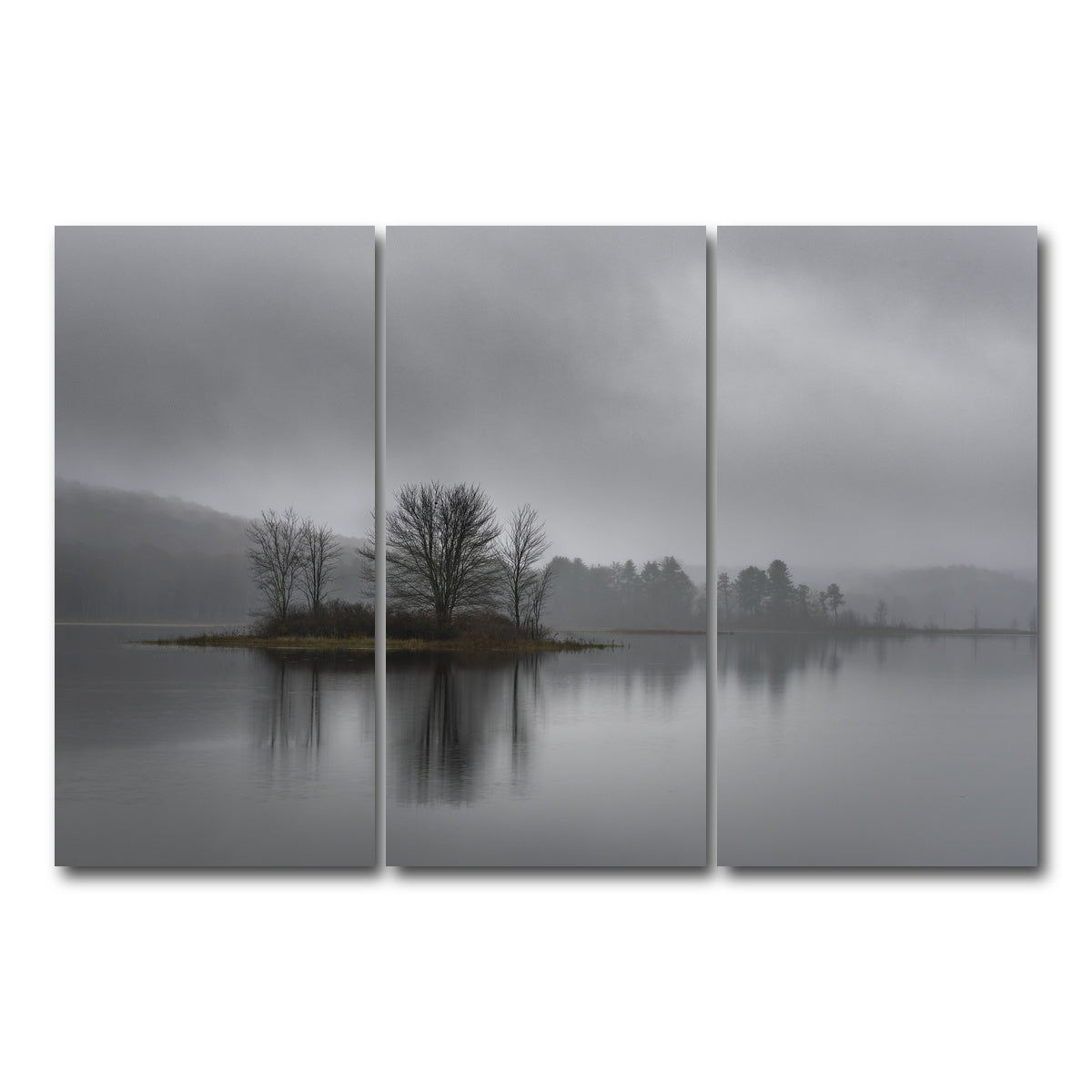 AUTO-MOCKUP WHITE | Misty Mornings | 3 Piece | Gallery Wrap Canvas | group=12x24