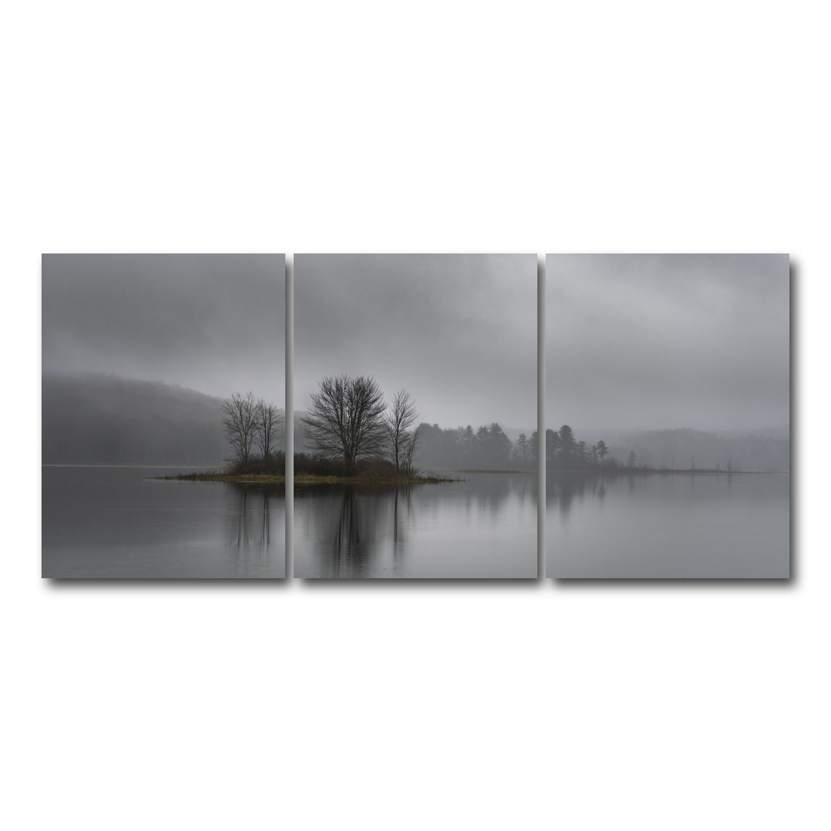 AUTO-MOCKUP WHITE | Misty Mornings | 3 Piece | Gallery Wrap Canvas | group=18x24