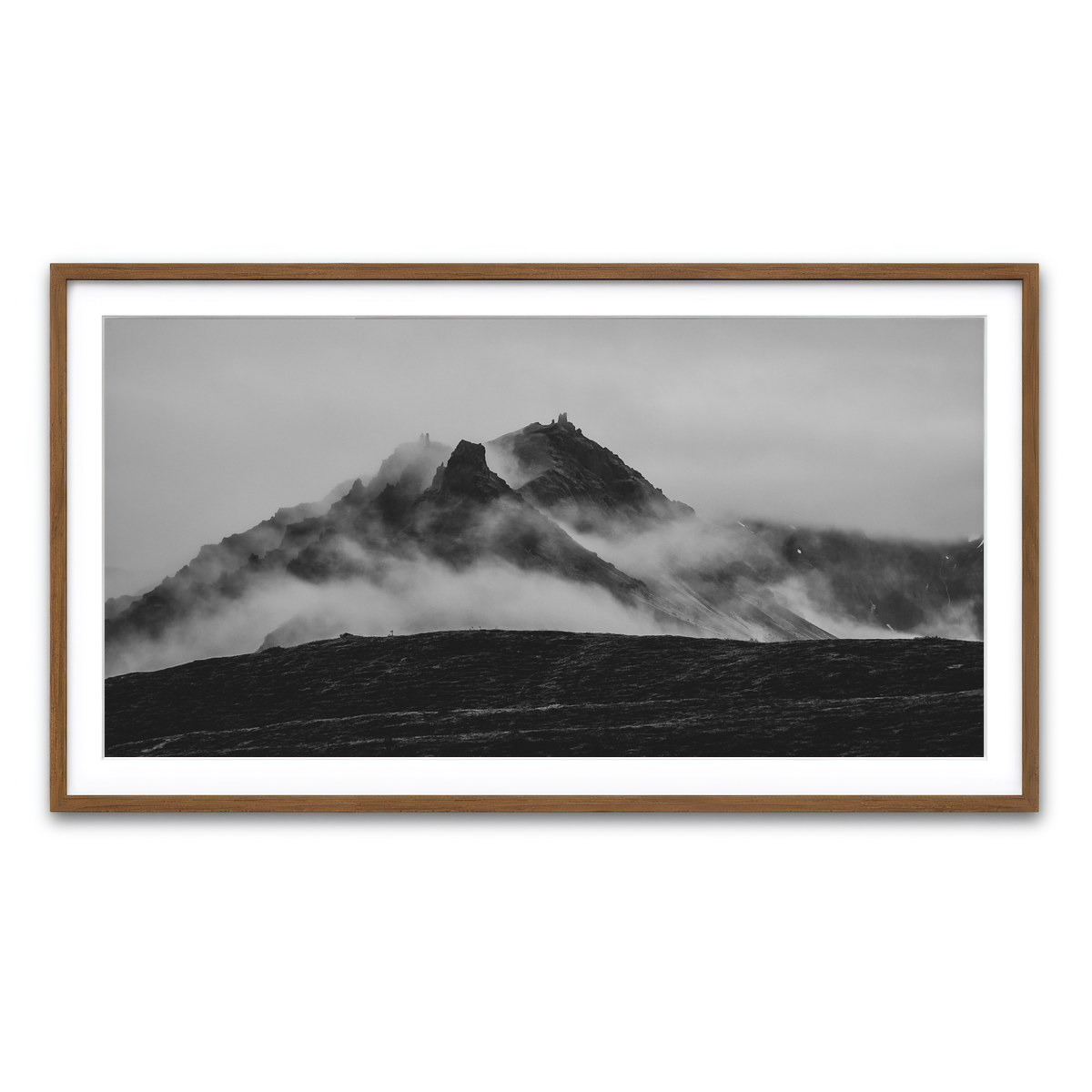 Framed Print 2x1 Walnut