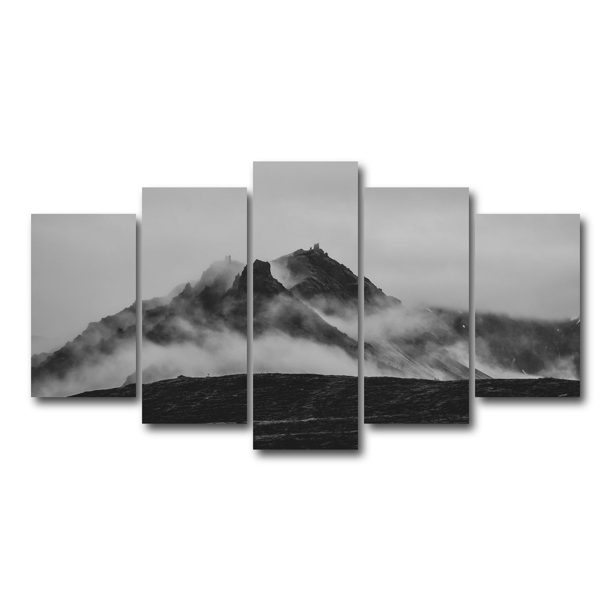 AUTO-MOCKUP WHITE | Misty Peaks | 5 Piece | Gallery Wrap Canvas | group=5_normal