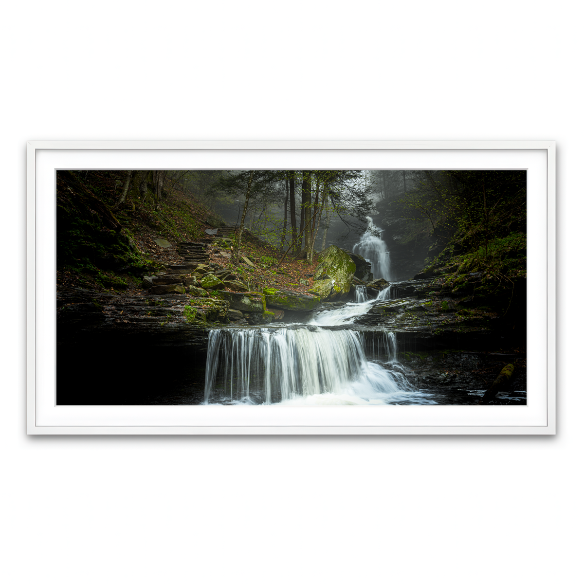 Framed Print 2x1 White
