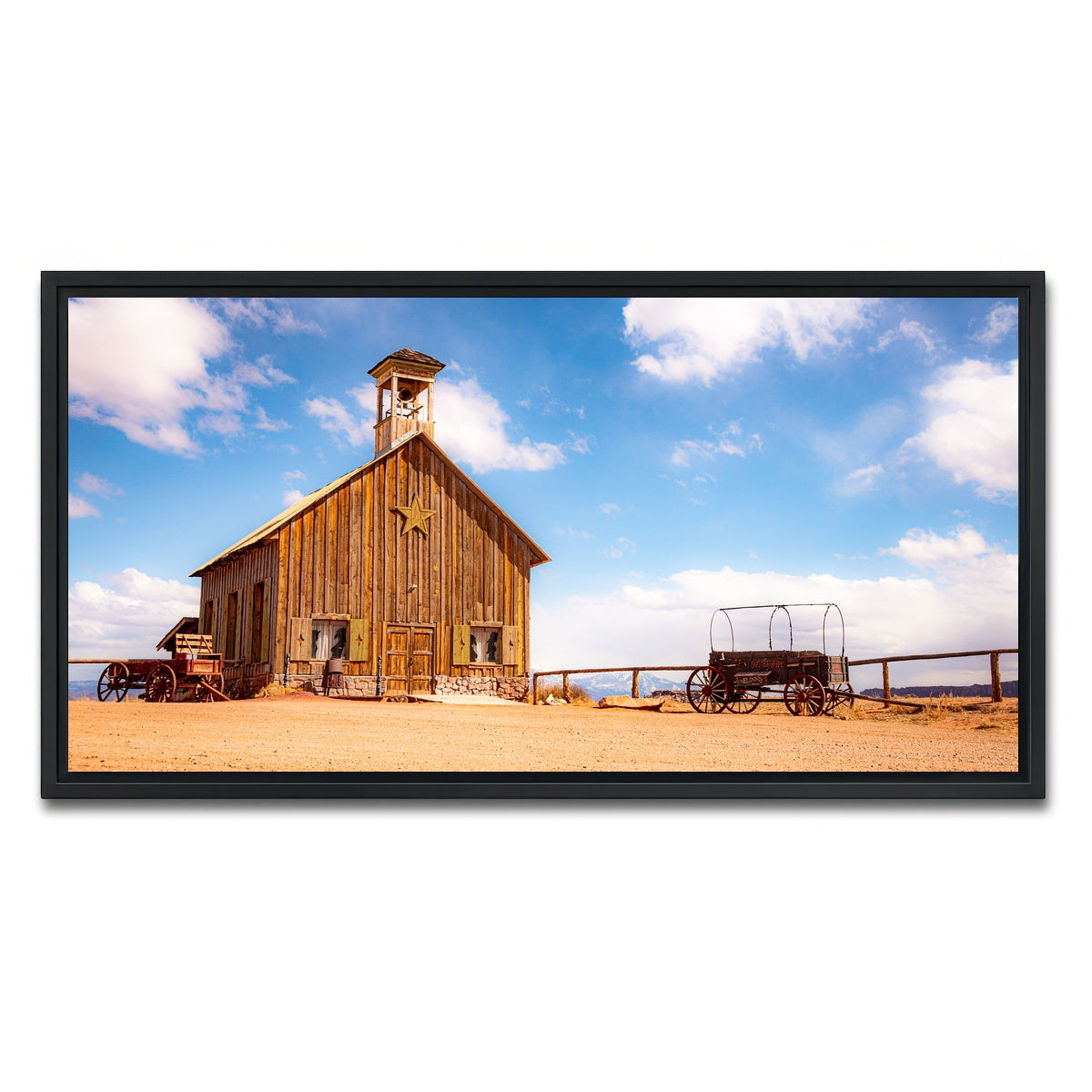 AUTO-MOCKUP WHITE | Moab Barn | 1 Piece | Black Framed Canvas | group=2x1