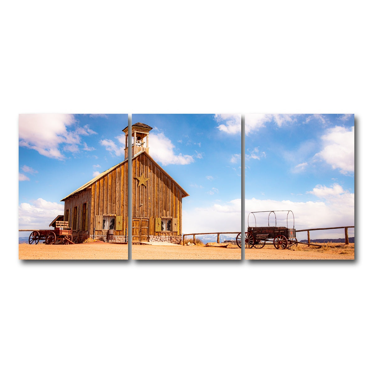 AUTO-MOCKUP WHITE | Moab Barn | 3 Piece | Gallery Wrap Canvas | group=18x24