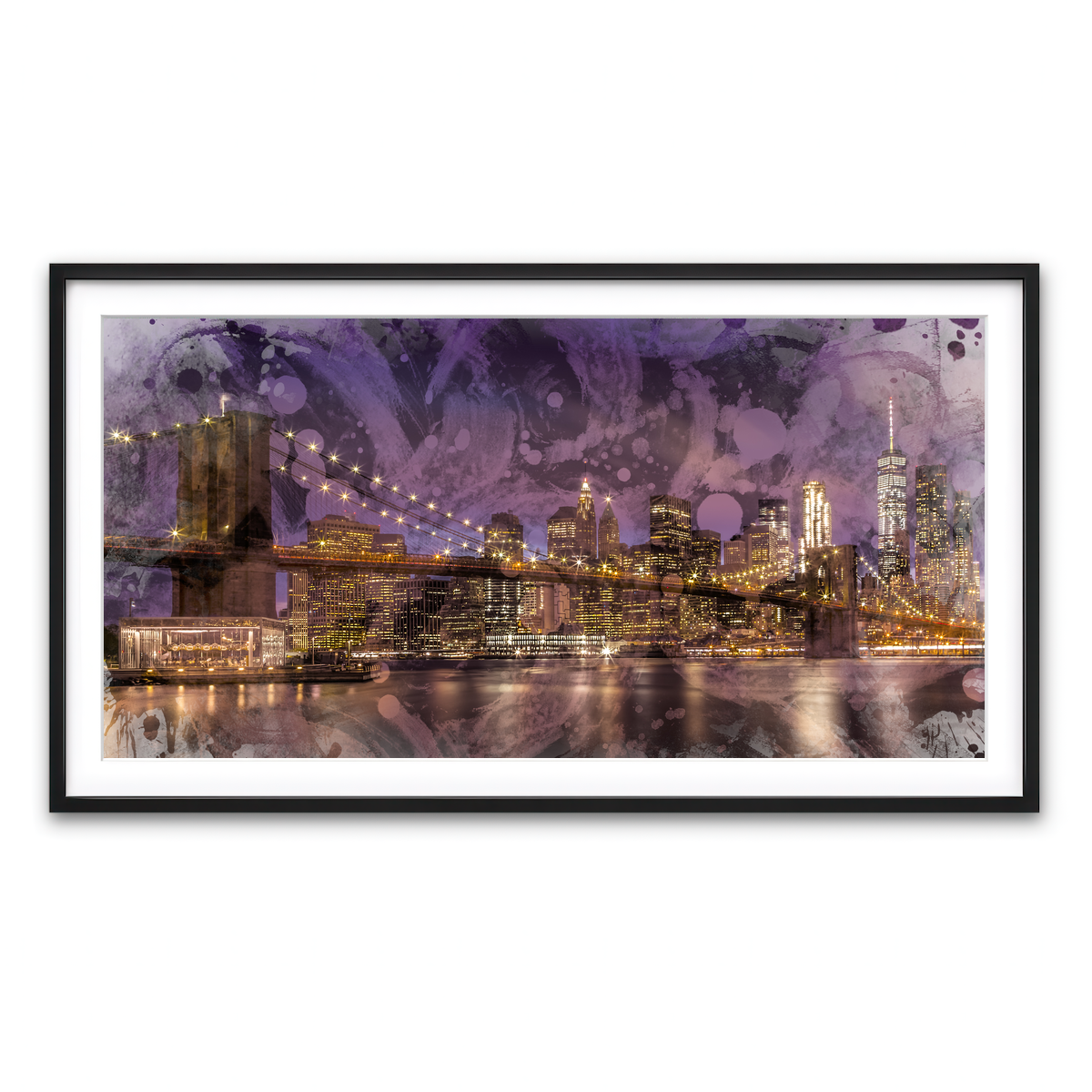 Framed Print 2x1 Black