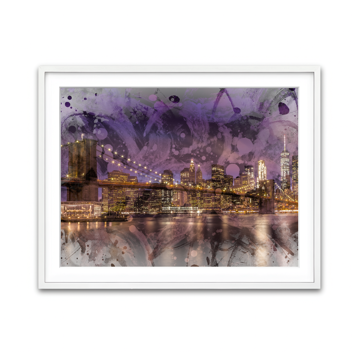 Framed Print 4x3 White