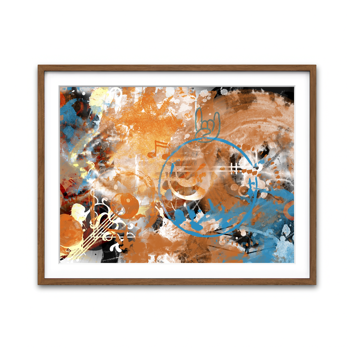 Framed Print 4x3 Walnut