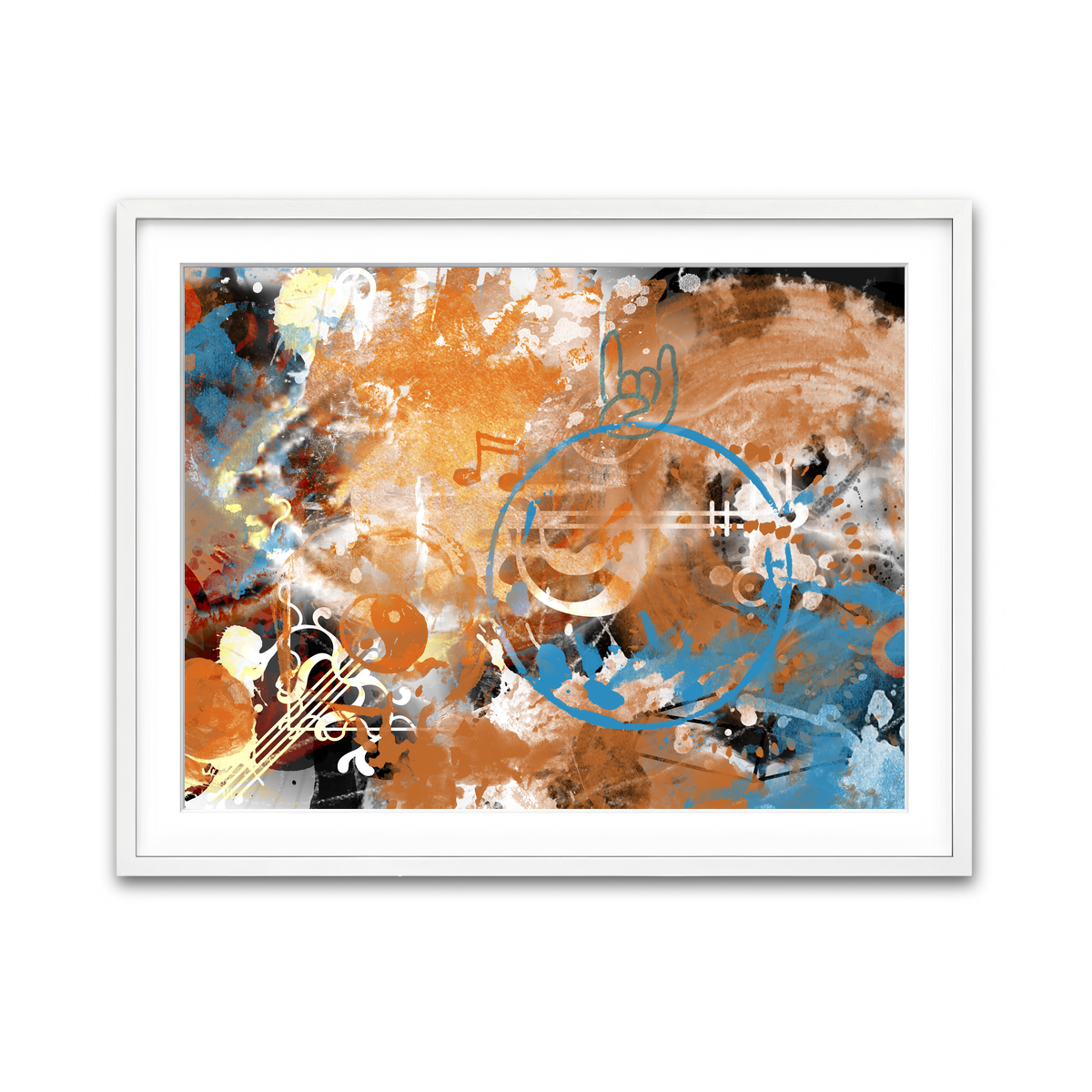 Framed Print 4x3 White