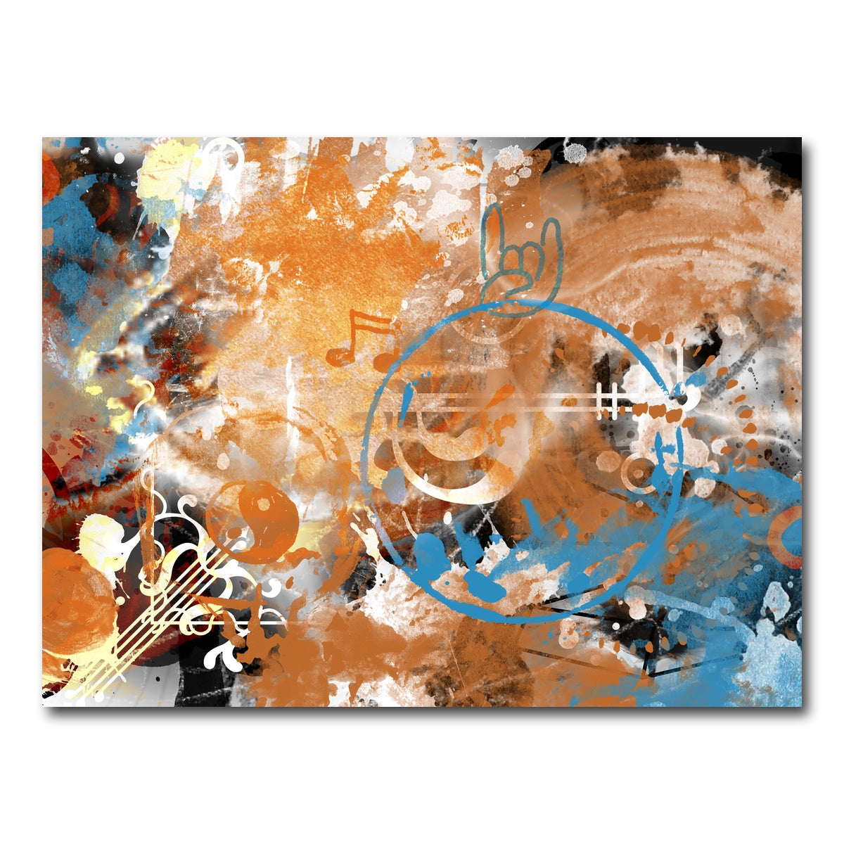 AUTO-MOCKUP WHITE | Modern Art Beyond Control | 1 Piece | Gallery Wrap Canvas | group=4x3