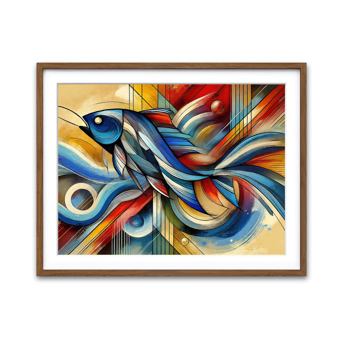 Framed Print 4x3 Walnut