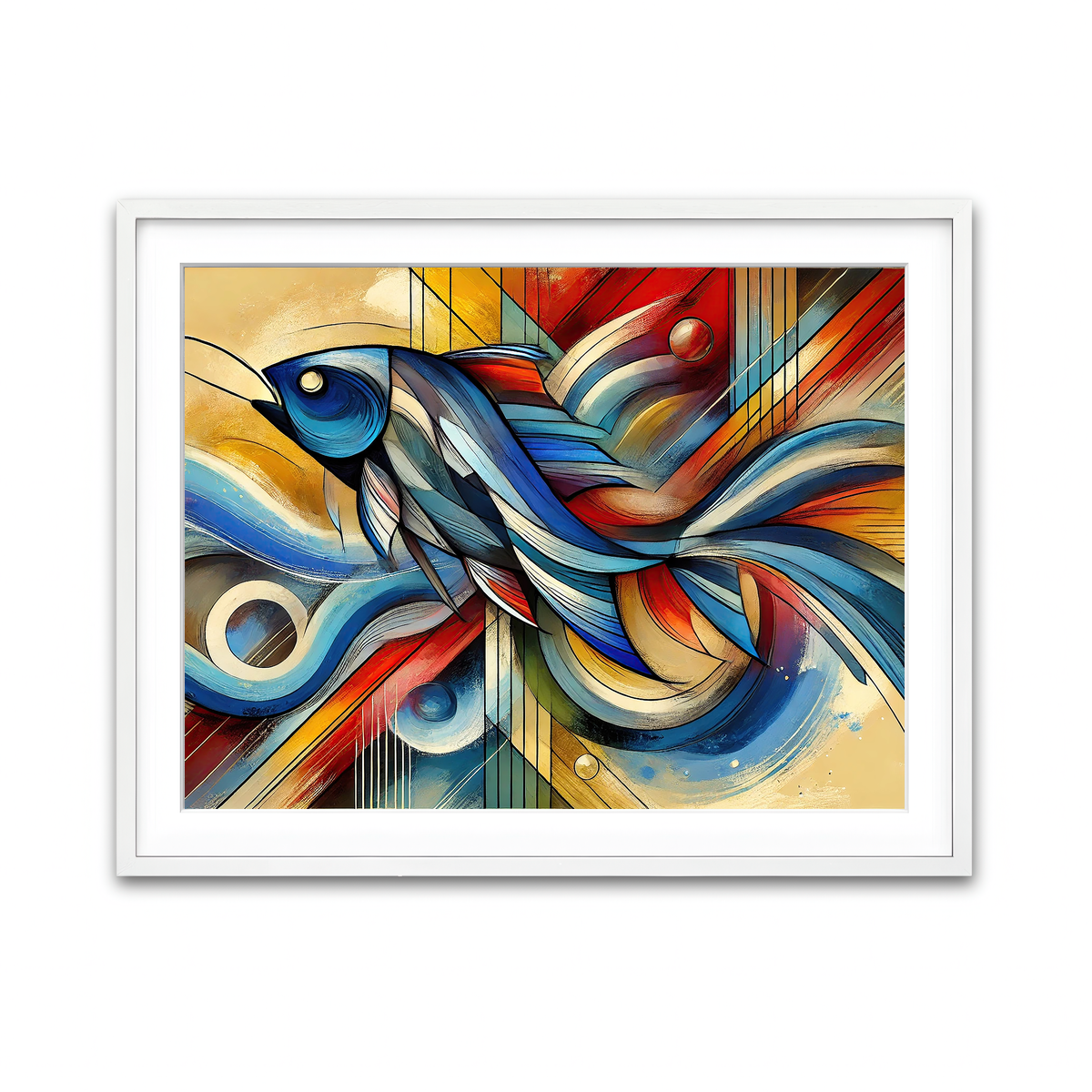 Framed Print 4x3 White