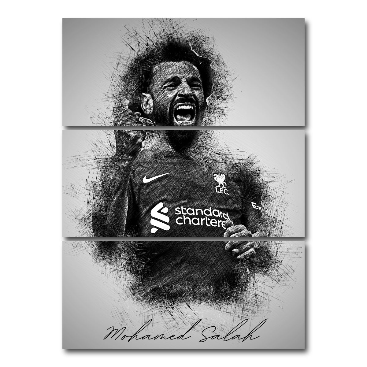 AUTO-MOCKUP WHITE | Mohamed Salah 2 | 3 Piece | Gallery Wrap Canvas | group=8x18_stacked