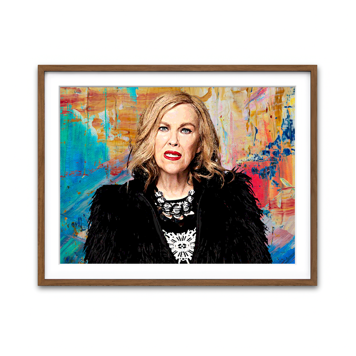 Framed Print 4x3 Walnut