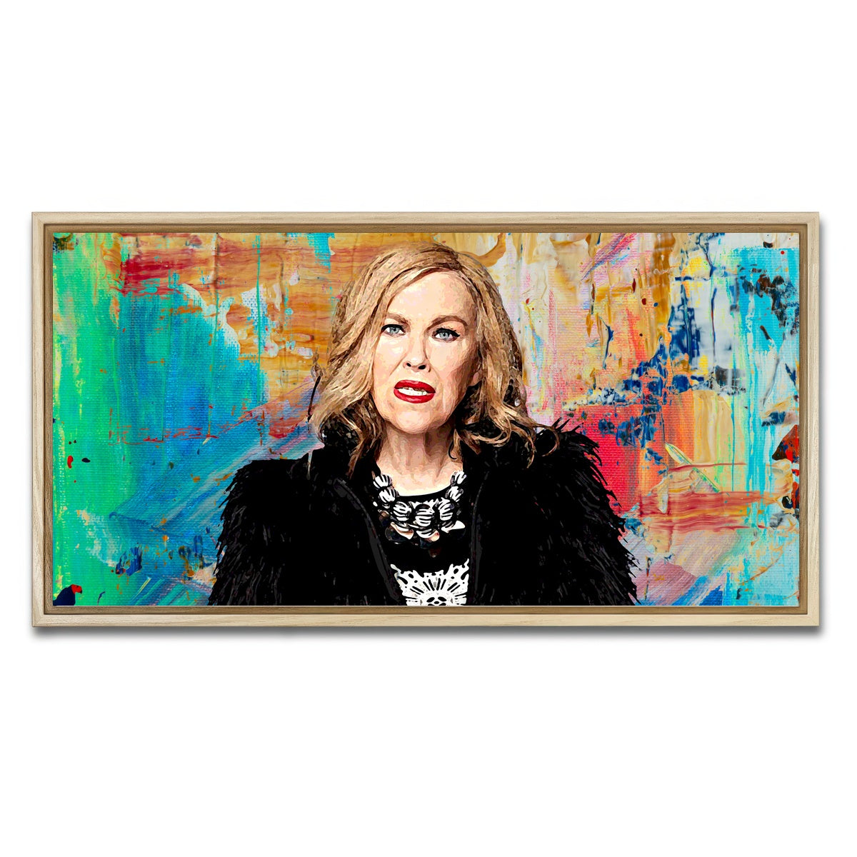 AUTO-MOCKUP WHITE | Moira | 1 Piece | Natural Framed Canvas | group=2x1