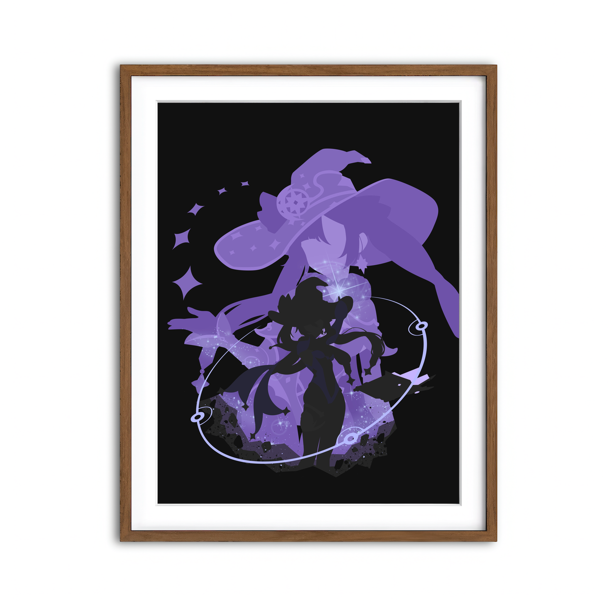 Framed Print 3x4 Walnut