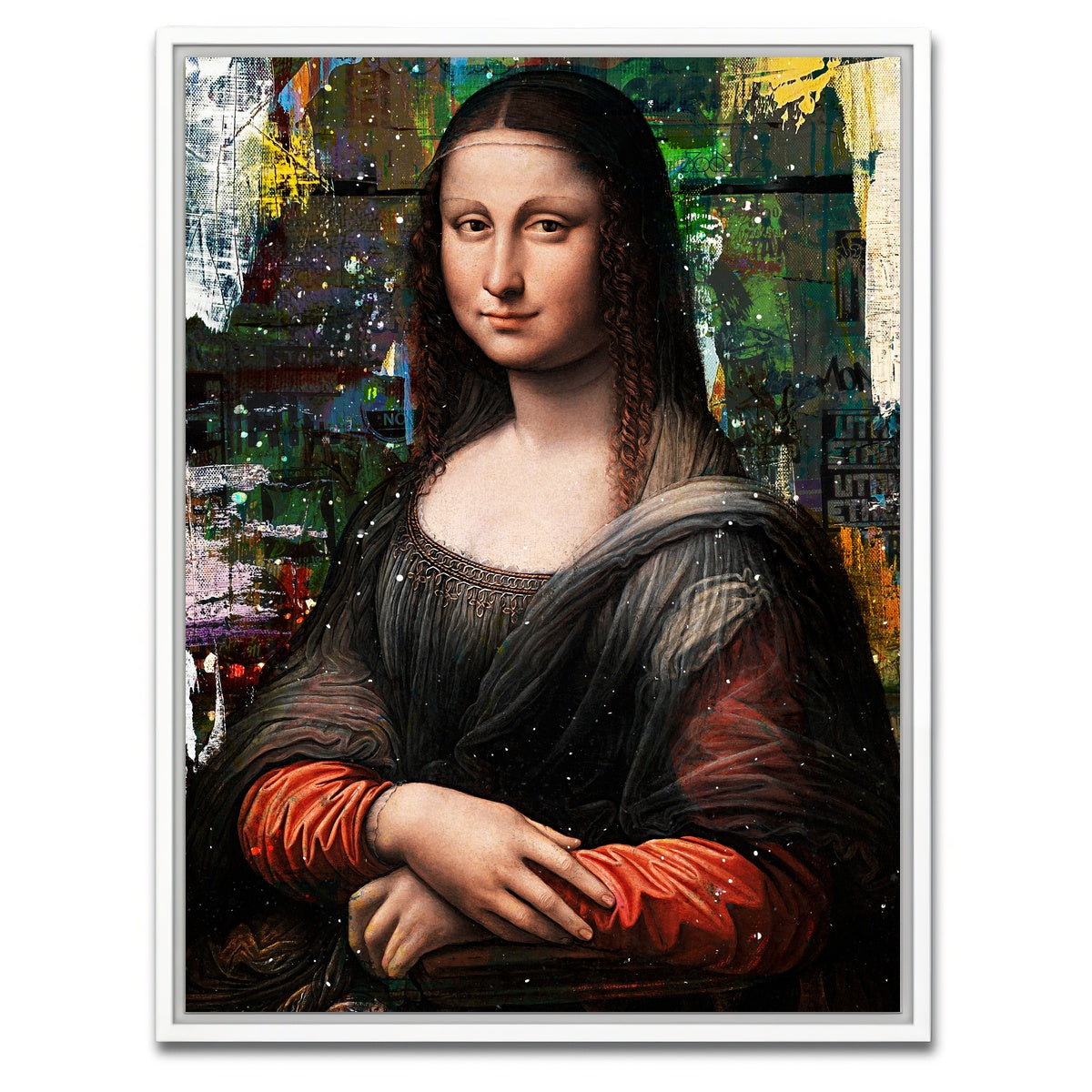 AUTO-MOCKUP WHITE | Mona lisa | 1 Piece | White Framed Canvas | group=3x4
